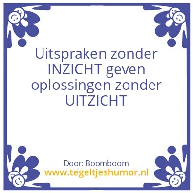 Tegeltje: Kijken en Zien