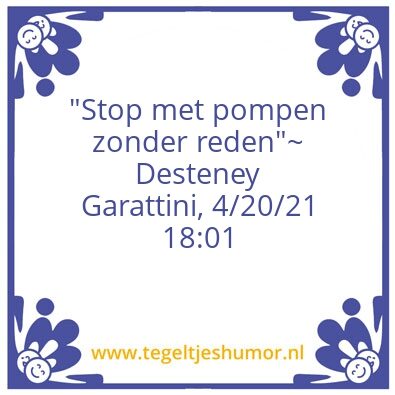 Tegeltje: Desteney Garattini