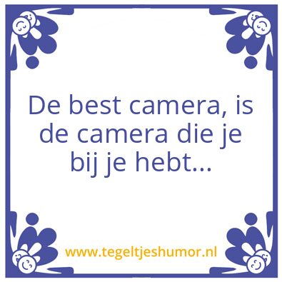 Tegeltje: Camera