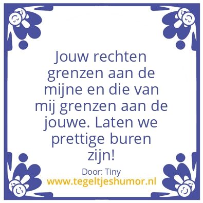 Tegeltje: doordenkertje