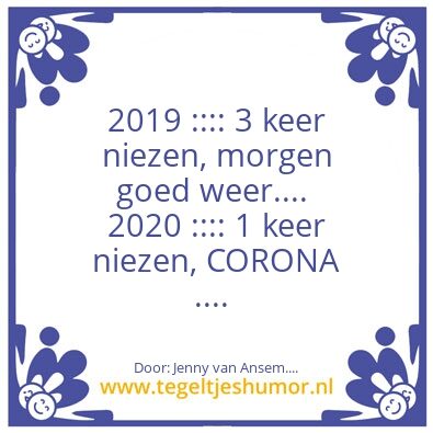 Tegeltje: HUMOR MET EEN KNIPOOG….