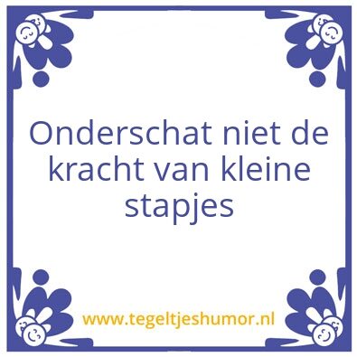 Tegeltje: klein