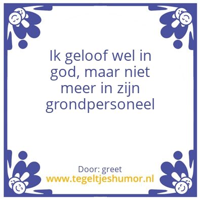 Tegeltje: Nadenkertje