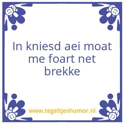 Tegeltje: piet
