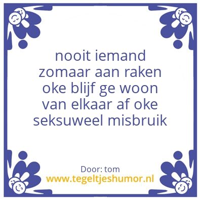 Tegeltje: sekusuweel