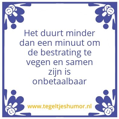 Tegeltje: D