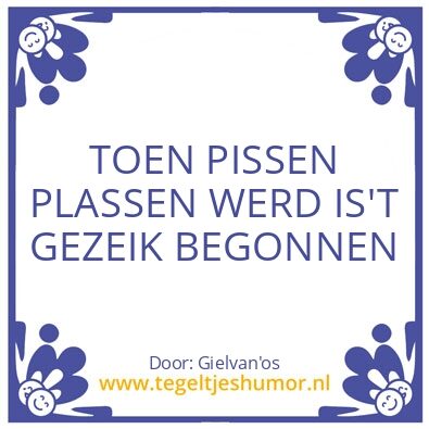 Tegeltje: oftewel