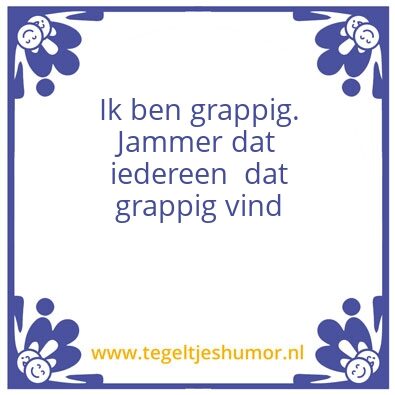 Tegeltje: Haha