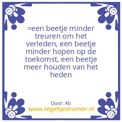Tegeltje: Wijsheid