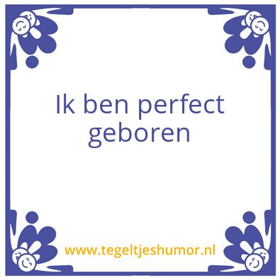 Tegeltje: 1