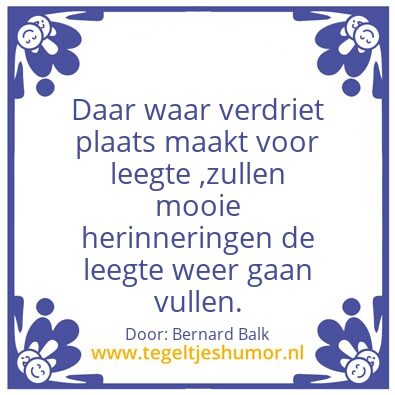 Tegeltje: Verlies