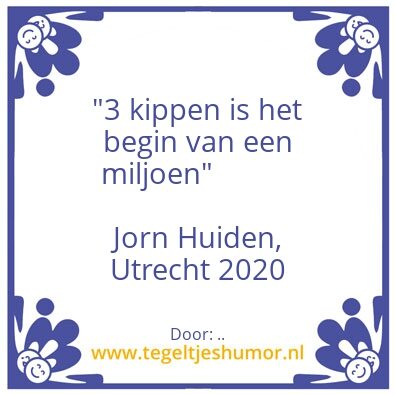 Tegeltje: ..