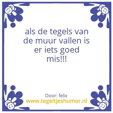 Tegeltje: oh oh!