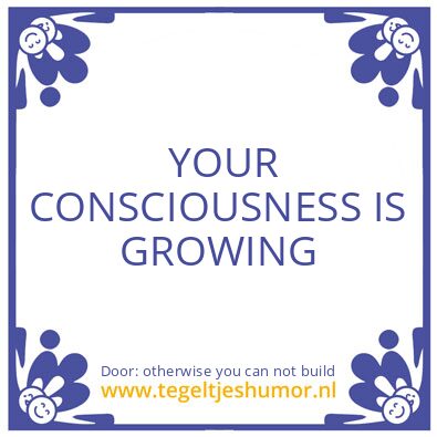 Tegeltje: Time is linear
