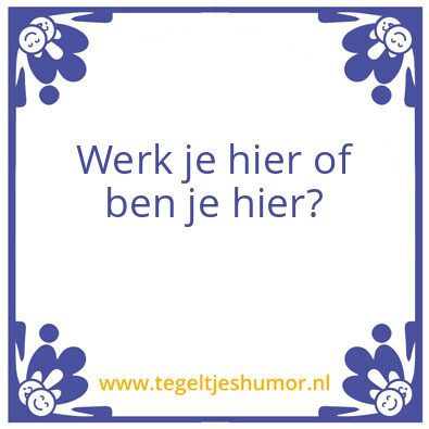 Tegeltje: Yo
