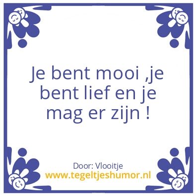 Tegeltje: 1x per dag