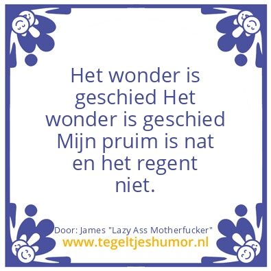 Tegeltje: HIHI