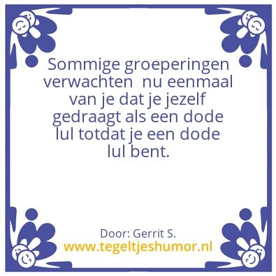 Tegeltje: Ik ben Gerrit.