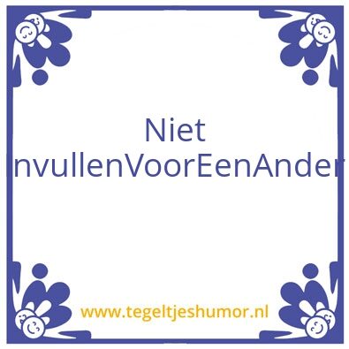 Tegeltje: Nivea