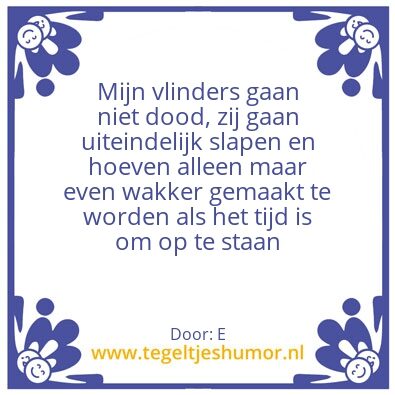 Tegeltje: Vlinder