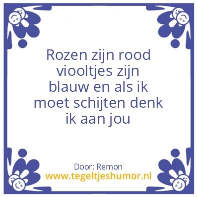 Tegeltje: Schijten