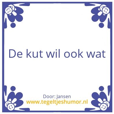 Tegeltje: Jaa