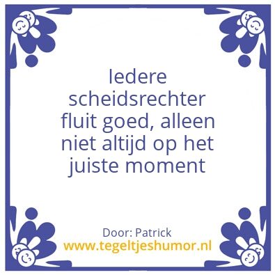 Tegeltje: Scheidsrechters
