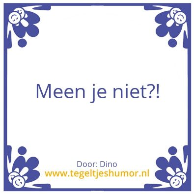 Tegeltje: Dino