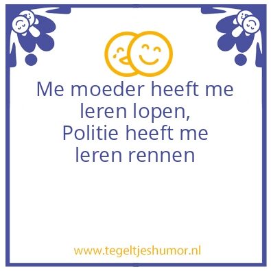 Tegeltje: Politie