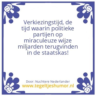 Tegeltje: Verkiezingstijd