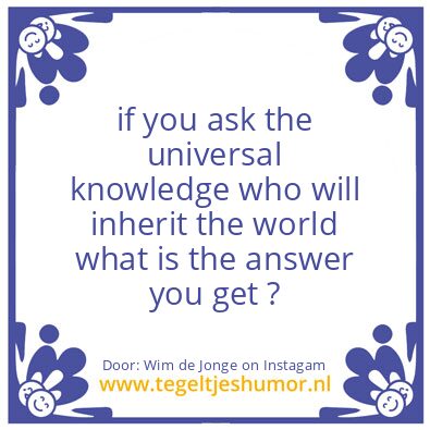 Tegeltje: truth seekers