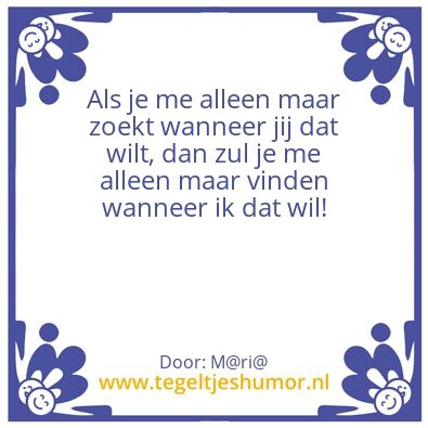Tegeltje: Zoeken