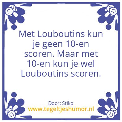 Tegeltje: Loubous