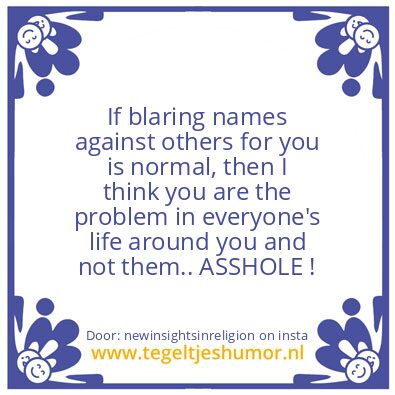 Tegeltje: If blaring names..