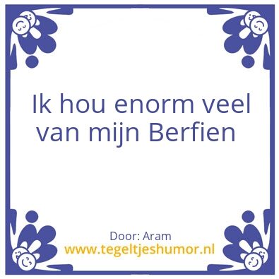 Tegeltje: Love