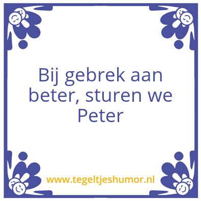 Tegeltje: kut