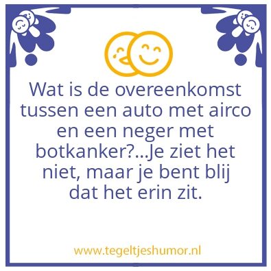 Tegeltje: Grapjas