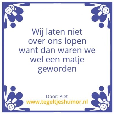 Tegeltje: Piet
