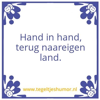 Tegeltje: Terug.