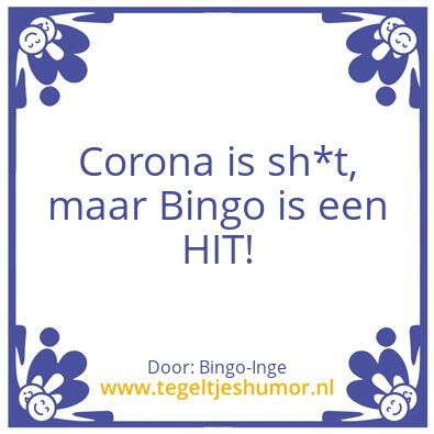 Tegeltje: BINGO