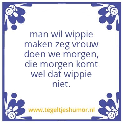 Tegeltje: humor