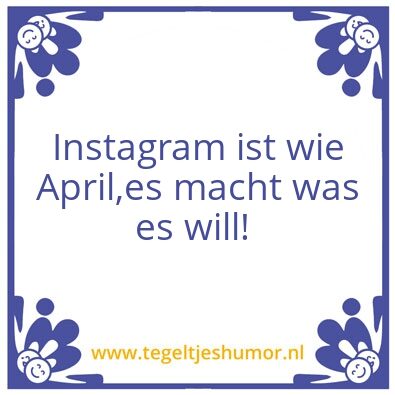 Tegeltje: Instagram