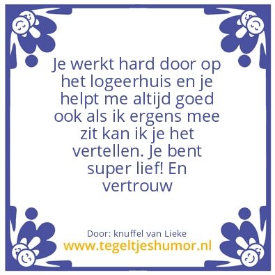 Tegeltje: Lieve Renske