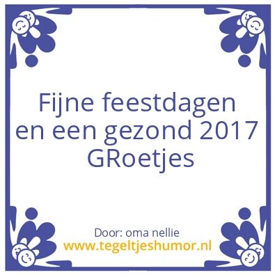 Tegeltje: ook voor jullie