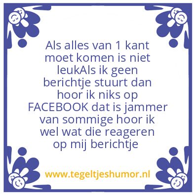 Tegeltje: Zo jammer