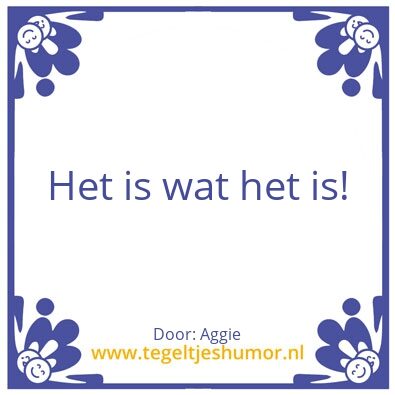 Tegeltje: Naamloos