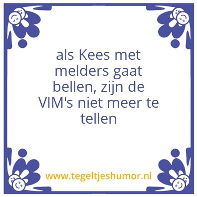 Tegeltje: kees