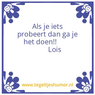 Tegeltje: Loïs