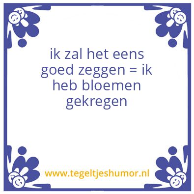 Tegeltje: bloemen