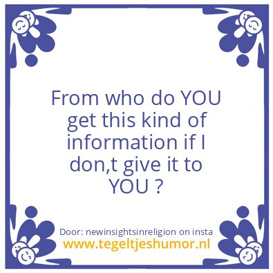 Tegeltje: Now You Know